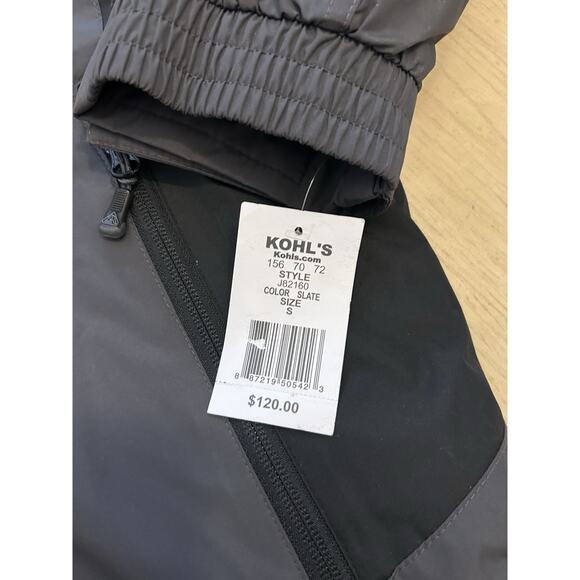 Mens S Jacket Winter Parka Insulated Water Resistant Hooded Mid weight BLK $120 - Picture 7 of 14